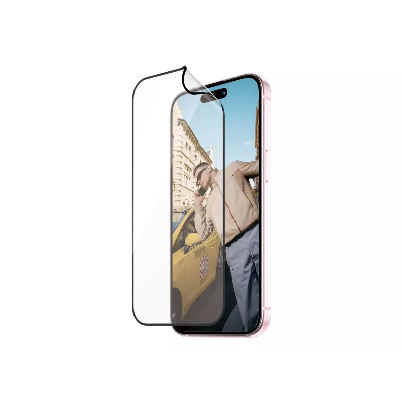 PanzerGlass MATRIX ekrāna aizsargs ar D3O iPhone 15 | Ultra-Wide Fit ar AlignerKit