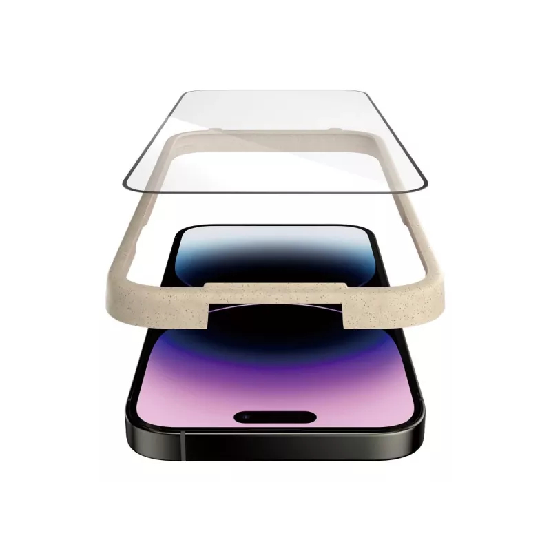 PanzerGlass Ultra-Wide Fit ekrāna aizsargs Apple iPhone 14 Pro Max (6,7 collu) – rūdīts stikls, antibakteriāls, 9H, Easy Aligner komplektā