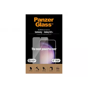 PanzerGlass Ultra-Wide Fit ekrāna aizsargs Samsung Galaxy S23+ ar aplikatoru