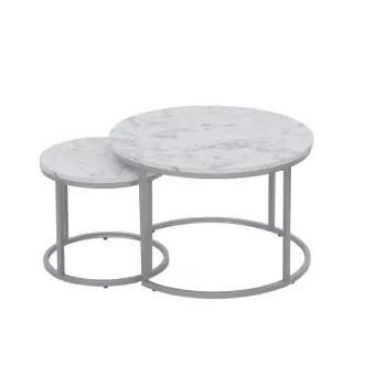 Paola Coffee Table White 60x40 cm