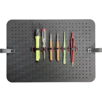 PARAT CLASSIC perforēts instrumentu kofera ieliktņa panelis elastīgai instrumentu organizēšanai, melns, 460 x 310 x 5 mm 497000171