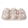 Patisse PAT-04521 nepiedegoša oglekļa tērauda mini bundt kūku formu komplekts, 6 gab., melns
