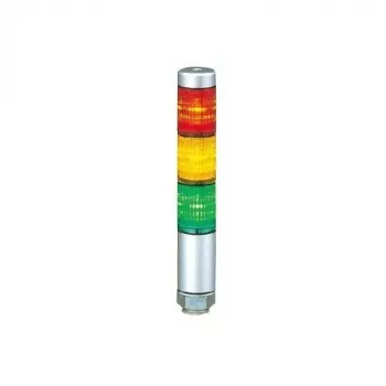 PATLITE MPS-302-RYG LED signāltornis 30mm 3 līmeņi Sarkans/Orangžs/Zaļš 24V DC