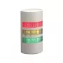 PATLITE WEP-302FB-RYG LED signāltornis, 3 līmeņi sarkans/dzeltens/zaļš, skaņas signāls, sienas montāža, 24V līdzstrāva, IP65, balts