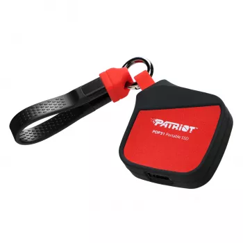 Patriot PDP31 2TB USB 3.2 Gen 2 Type-C pārnēsājamais SSD - melns/sarkans