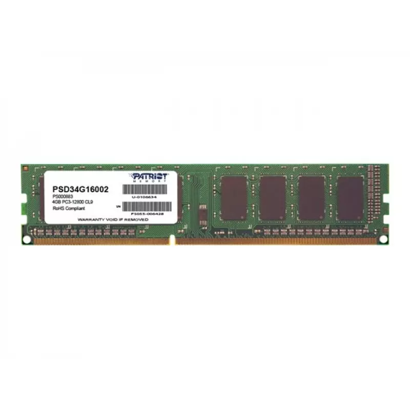 Patriot Signature Line 4GB 1600MHz DDR3 vienas rindas galddatora atmiņa