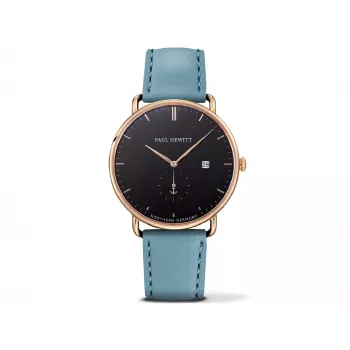 PAUL HEWITT Grand Atlantic Line vīriešu pulkstenis PHTGAGB23M 42mm melns nerūsējošā tērauda siets