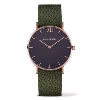 Paul Hewitt Sailor Line Unisex Quartz Watch 39mm Rose Gold Stainless Steel Mesh