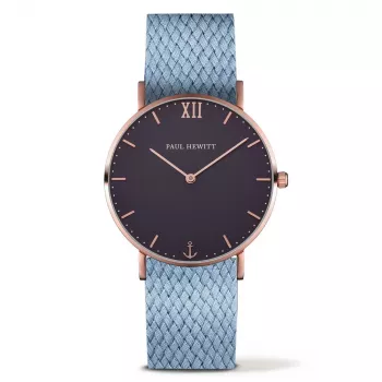 Paul Hewitt Sailor Line Unisex Quartz Pulkstenis 39mm Roze Zelts Nerūsējošā Tērauda Siets