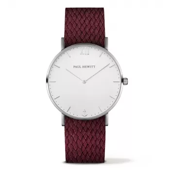 PAUL HEWITT Unisex pulkstenis PH-SA-SSTW19S 39mm rožu zelts nerūsējošais tērauds pelēks neilons NATO