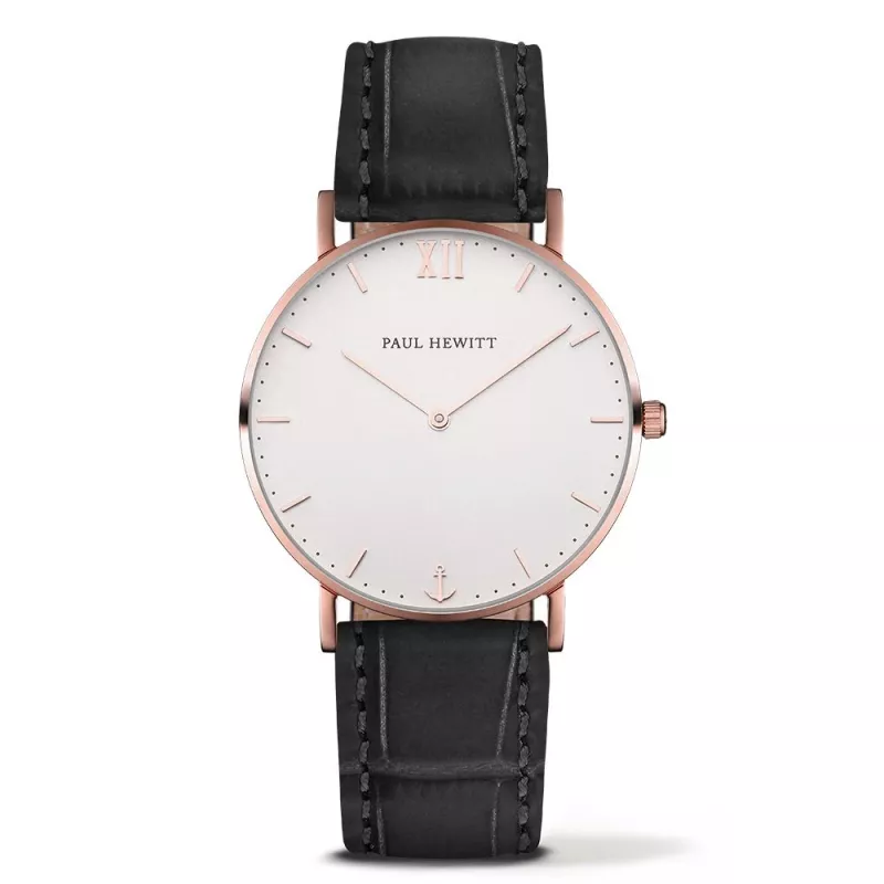 PAUL HEWITT Unisex Watch Sailor Line PH-SA-RSTW15M 39mm Rose Gold Stainless Steel Mesh