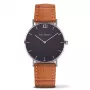PAUL HEWITT Sieviešu Sailor Line kvarca pulkstenis 39mm nerūsējošā tērauda sietiņš melns