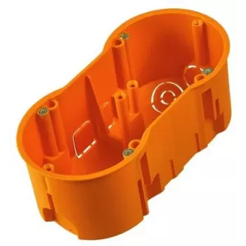 PAWBOL A.0042WPG Dziļā dubultā iegremdējamā kārba 60 mm ar skrūvēm, oranža
