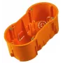 PAWBOL A.0042WPG Dziļā dubultā iegremdējamā kārba 60 mm ar skrūvēm, oranža