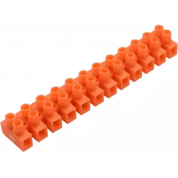 PAWBOL E.4031P 12-Polu Skrūvju Spaiļu Bloks 2.5mm² 450V 24A Poliamīds Caurspīdīgs