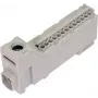 PAWBOL Bezs krūzes spaiļu sloksne LZB E.4136SZ Pelēka (12 polu, 450V, 24A)