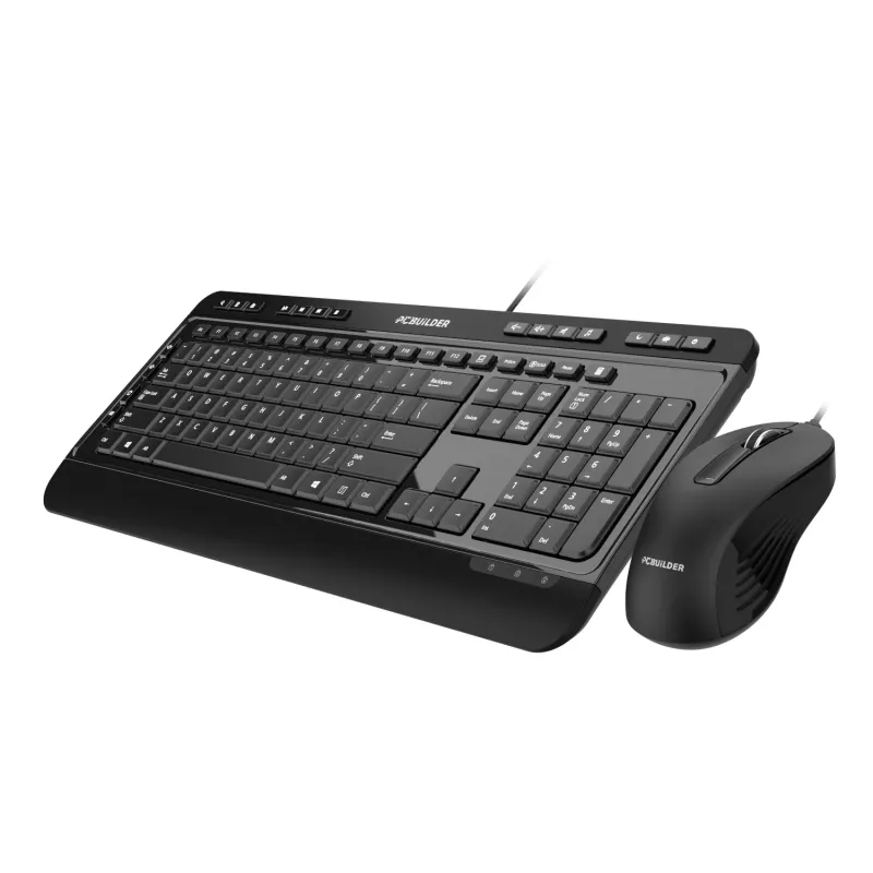 PCBuilder ALPHA Silent vadu tastatūras un peles komplekts