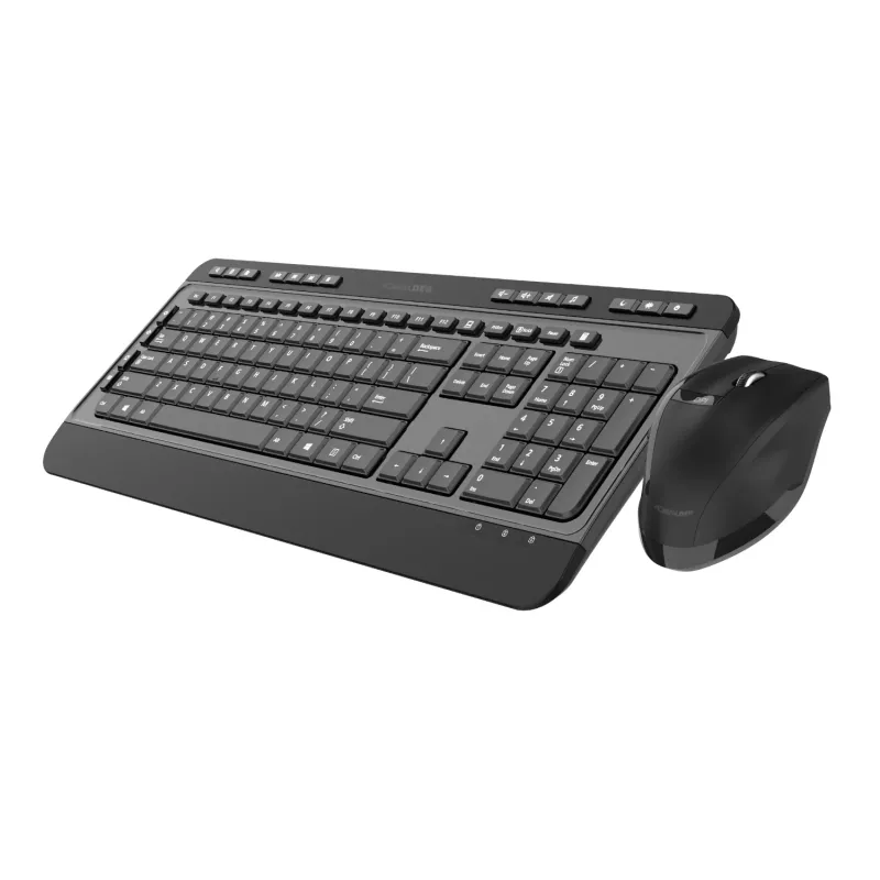 PCBuilder ALPHA klusā bezvadu tastatūra un pele komplektā