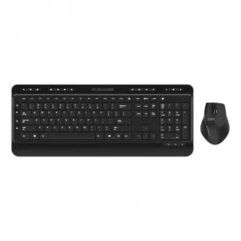 PCBuilder ALPHA klusā bezvadu tastatūra un pele komplektā