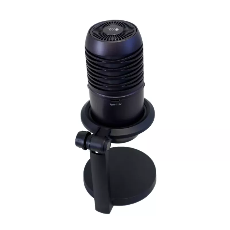 PCBuilder CAST CORE USB spēļu mikrofons - kondensatora, kardioīds, RGB, USB-C