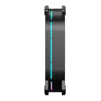 PCBuilder TORNADO CHILL 120mm ARGB PWM korpusa ventilators - melns