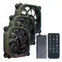 PCBuilder TORNADO CHILL ARGB 120mm ventilatoru komplekts - 3 gab., adresējams RGB, PWM, hidrauliskais gultnis, 65 CFM, 6 portu centrmezgls