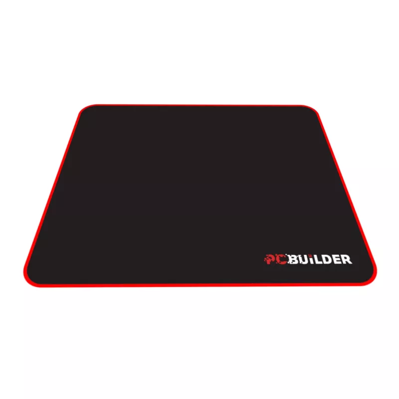PCBuilder TRACK mazais peles paliktnis – auduma virsma, pretsvītru šūtas malas, neslīdoša gumijas pamatne, 3 mm biezs, melns