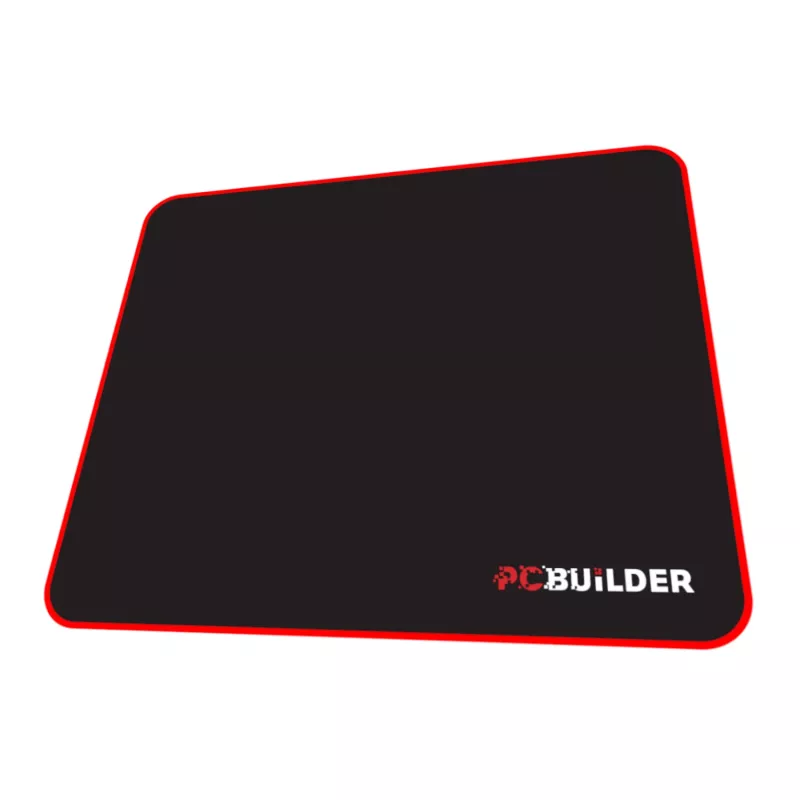PCBuilder TRACK mazais peles paliktnis – auduma virsma, pretsvītru šūtas malas, neslīdoša gumijas pamatne, 3 mm biezs, melns