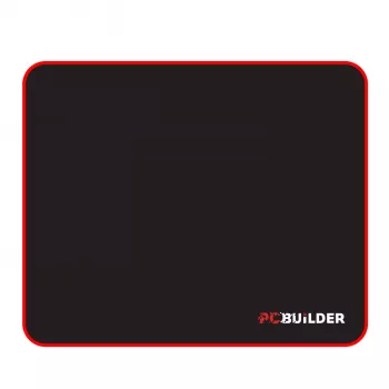 PCBuilder TRACK mazais peles paliktnis – auduma virsma, pretsvītru šūtas malas, neslīdoša gumijas pamatne, 3 mm biezs, melns