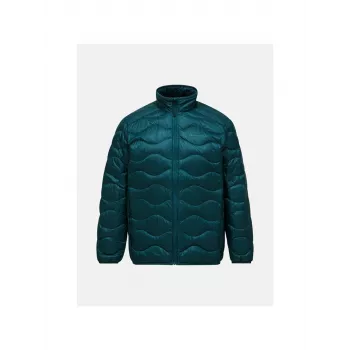 PEAK PERFORMANCE Vīriešu dūnu jaka Helium Green Size S - 700 Fill Power, Recycled Polyamide, Packable