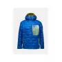 PEAK PERFORMANCE Vīriešu M Helium Aop Utility Dūnu Jaka ar Kapuci Blue Shadow - M
