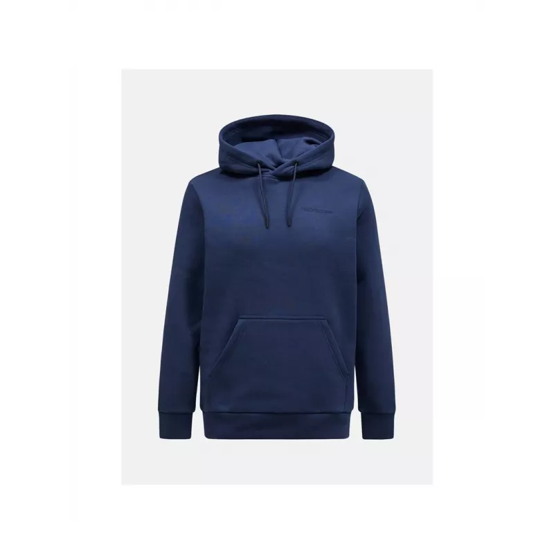 PEAK PERFORMANCE Original Small Logo Hood Kapučsweatshirt Blue Shadow