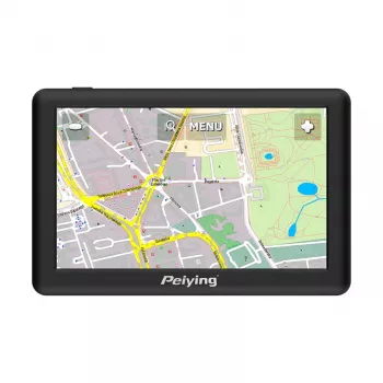 Peiying Basic PY-GPS5015 GPS navigācija ar 5 collu TFT LCD skārienekrānu, priekšielādēta Eiropas karte, 4 GB krātuve, 950 mAh akumulators