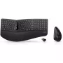 PEIYING Bezvadu tastatūras un peles komplekts Perixx PERIDUO-605 Ergonomic Black