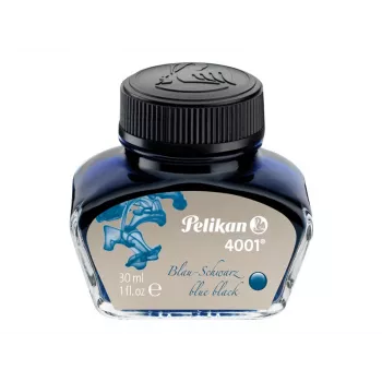 Pelikan 4001 tintes pildspalvas tinte, zili melna, 30 ml stikla pudele 301028