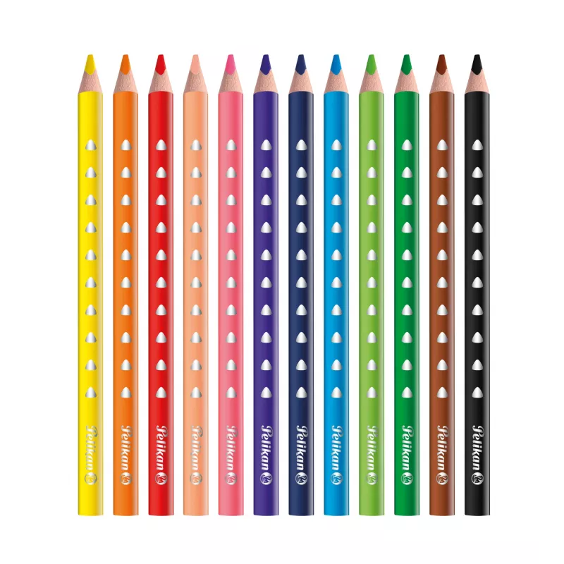 Pelikan 700627 Krāsainie zīmuļi - 12 gabalu komplekts dažādās krāsās