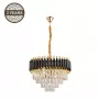Piekares lampa LANNA 2200091L 6xE14 Melna
