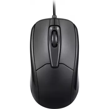 Perixx PERIMICE-209 P melna vadu optiskā pele, 3 pogas, 1000 DPI, USB, abroku 10442