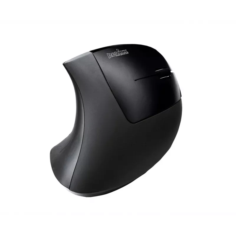 Perixx PERIMICE-713 bezvadu ergonomiskā vertikālā pele, labajai rokai, optiskā, 2000 DPI, 2,4 GHz, nano uztvērējs, melna