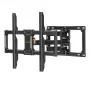 Perlegear PGLF12-EU pilnas kustības TV sienas stiprinājums 42-82 collu televizoriem, 60 kg ietilpība, melns