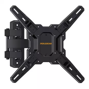 PERLEGEAR PGMF3 Fiksēts TV sienas stiprinājums 26-60 collu televizoriem, 45 kg ietilpība, VESA 75x75 līdz 400x400, īpaši plāns 25 mm profils, melns