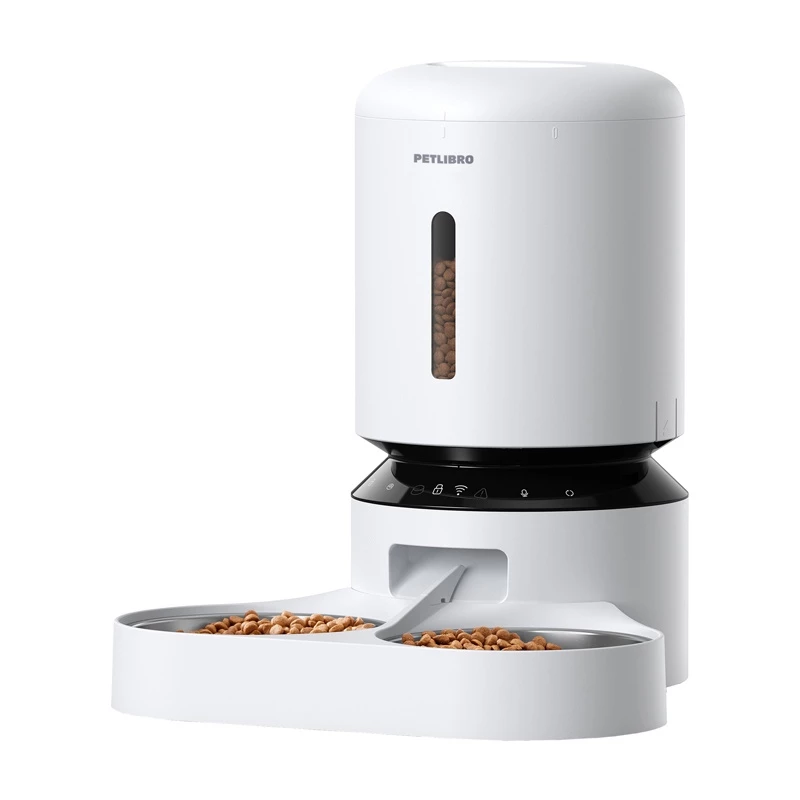 PETLIBRO Granary Barības dozators ar dubulto bļodu, WiFi, 5L, Balts