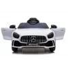 PETMEX Mercedes-AMG GTR 12V bērnu elektriskā braucamā mašīna - balta