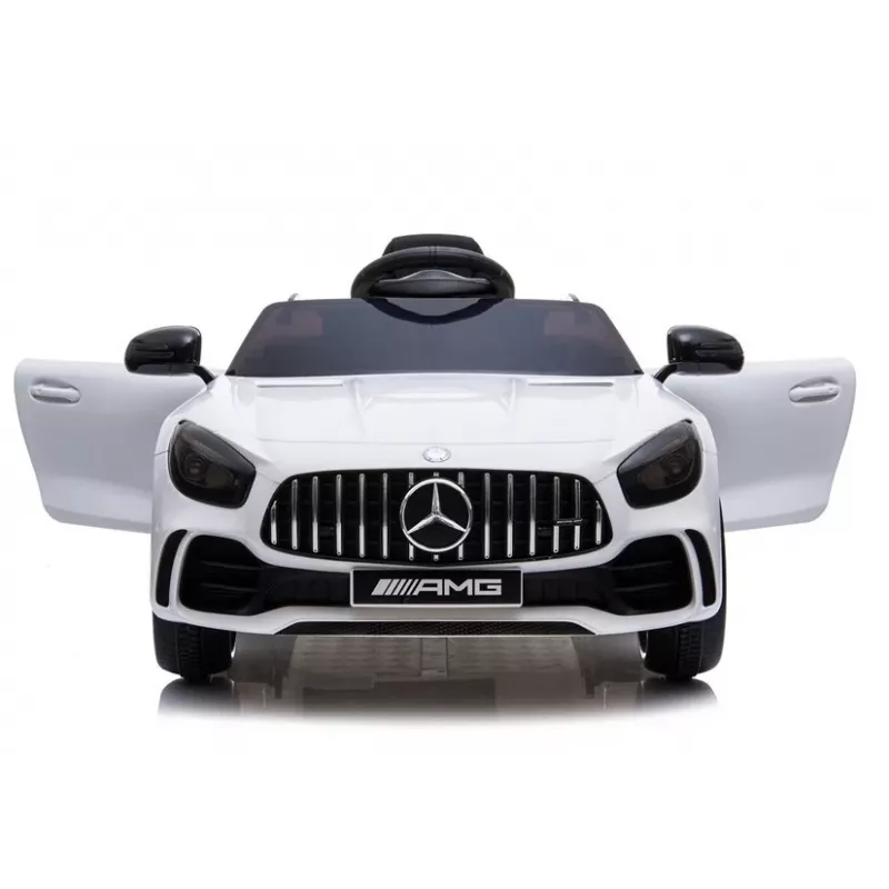 PETMEX Mercedes-AMG GTR 12V bērnu elektriskā braucamā mašīna - balta