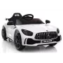 PETMEX Mercedes-AMG GTR 12V bērnu elektriskā braucamā mašīna - balta