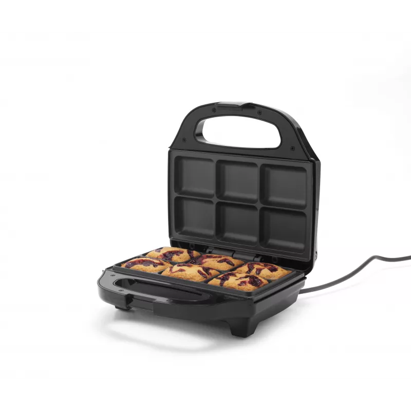 Petra PT5921DEKF Cepumu gatavotājs - 7 mini kūciņas/kēksiņi/donuti, 700W, nepiedegošs, melns