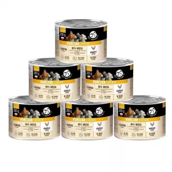 PETREPUBLIC pieaugušiem kaķiem vistas gabaliņi mērcē mitrā kaķu barība – 10 x 200g