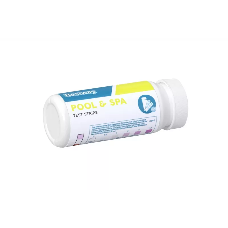 PH Pool Tester Bestway 58142 - 50 Ūdens Testa Sloksnes Brīvajam Hloram, pH, Kopējai Sārmainībai