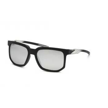 PHILIPP PLEIN MAN Saulesbrilles SSP011-56U28W Melns Acetāts Kvadrātveida Rāmis Pelēkas Lēcas 56/18/135 mm