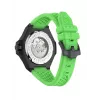 Philipp Plein vīriešu automātiskais pulkstenis PWPFA0624 46mm nerūsējošais tērauds melns silikons